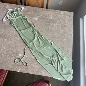 White Fox Boutique Green Bodycon Maxi Dress Small